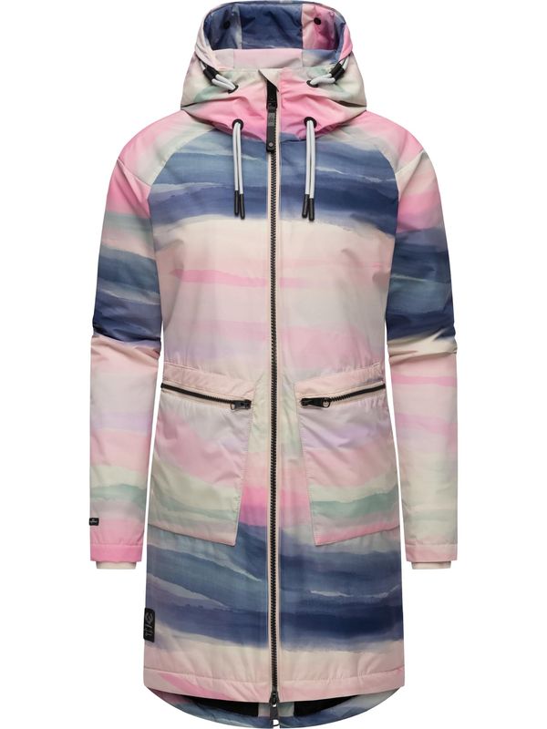 Ragwear Ragwear Tehnički kaput 'Holstic'  svijetlobež / morsko plava / menta / roza