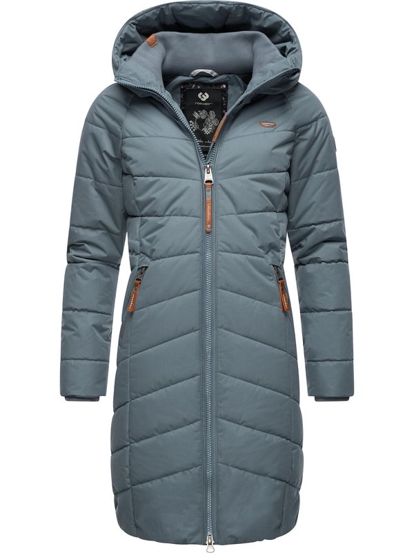 Ragwear Ragwear Zimski kaput 'Dizzie'  sivkasto plava / karamela