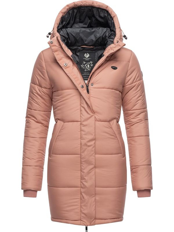 Ragwear Ragwear Zimski kaput 'Relive'  prljavo roza / crna / bijela