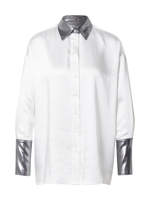 RECC RECC Bluza 'BERNIANA'  ecru/prljavo bijela / srebro