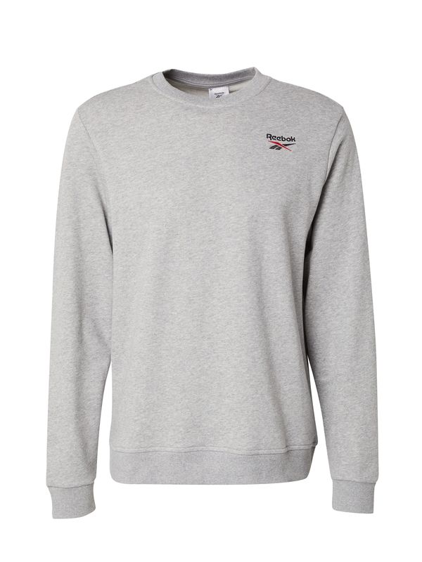Reebok Reebok Sportska sweater majica 'IDENTITY'  siva melange / jarko crvena / crna