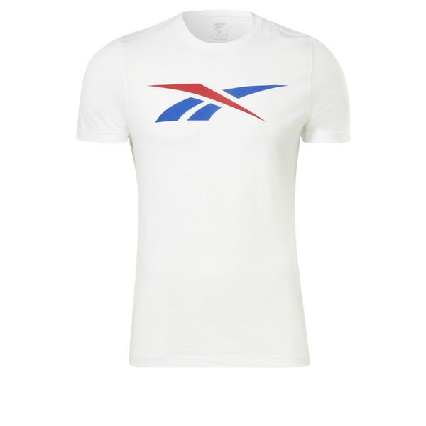 Reebok Reebok Tehnička sportska majica 'Vector'  plava / svijetlo crvena / bijela