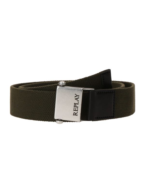 REPLAY REPLAY Remen  tamno zelena / crna