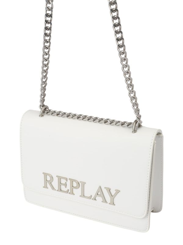 REPLAY REPLAY Torba preko ramena  srebro / bijela