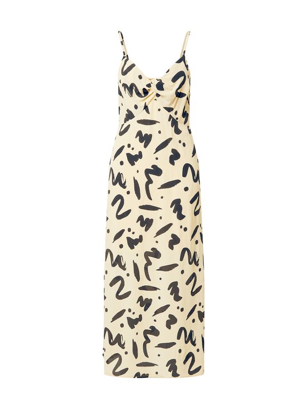 River Island River Island Haljina  pastelno žuta / crna
