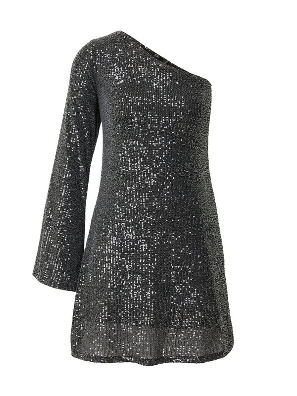 River Island River Island Koktel haljina  tamo siva / srebro
