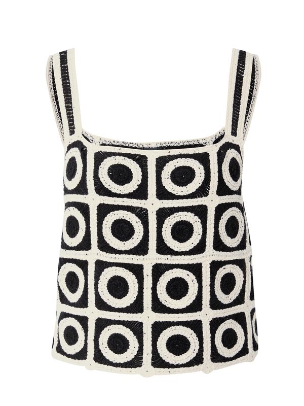 River Island River Island Top s naramenicama 'ULTIMATE'  crna / bijela
