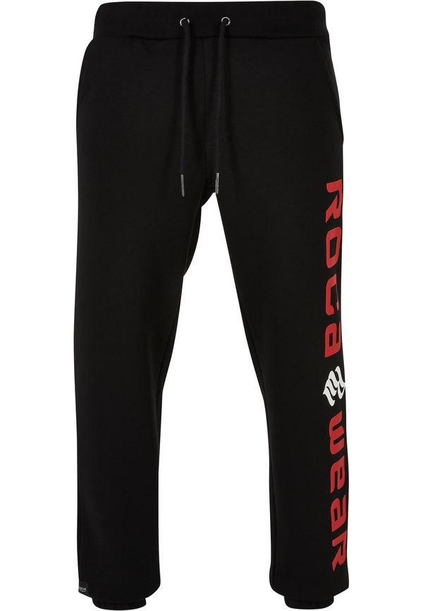 ROCAWEAR ROCAWEAR Hlače  crvena / crna / bijela