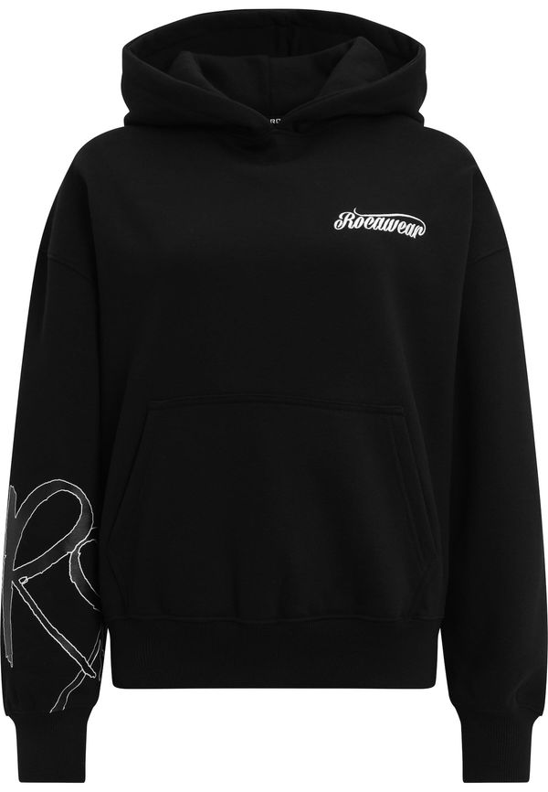 ROCAWEAR ROCAWEAR Sweater majica  crna / bijela