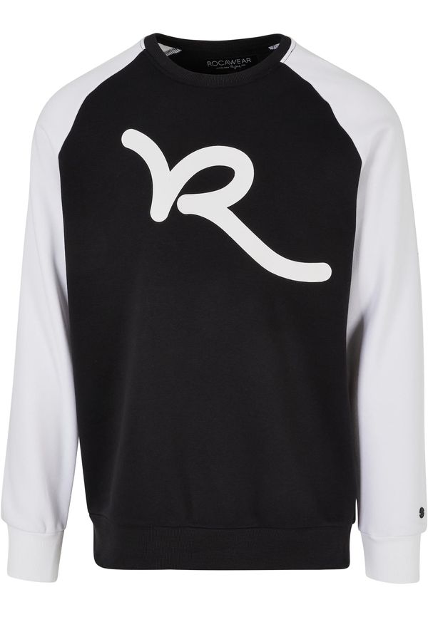 ROCAWEAR ROCAWEAR Sweater majica  crna / bijela