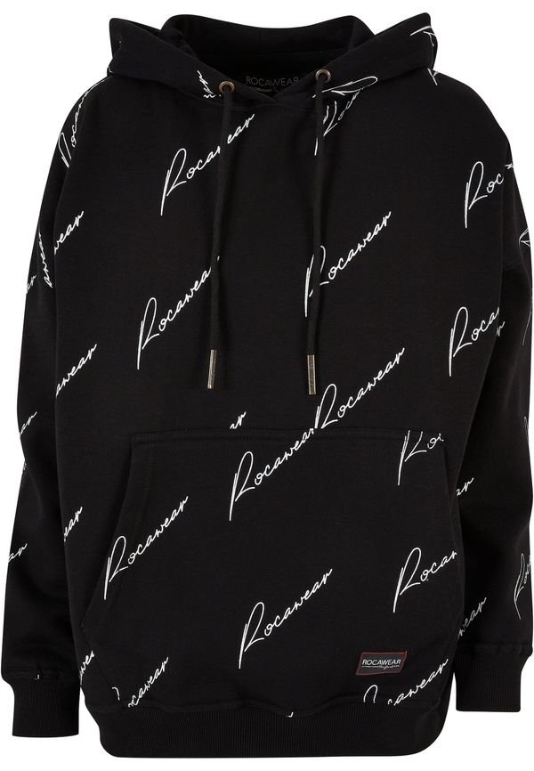 ROCAWEAR ROCAWEAR Sweater majica 'Miami'  crna / bijela