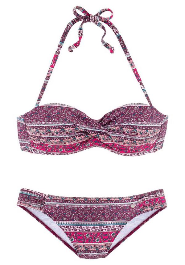 s.Oliver s.Oliver Bikini  bež / petrol / malina / svijetloroza / biserno bijela