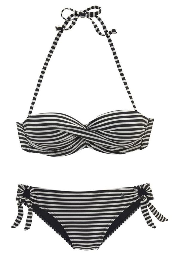 s.Oliver s.Oliver Bikini  crna / bijela