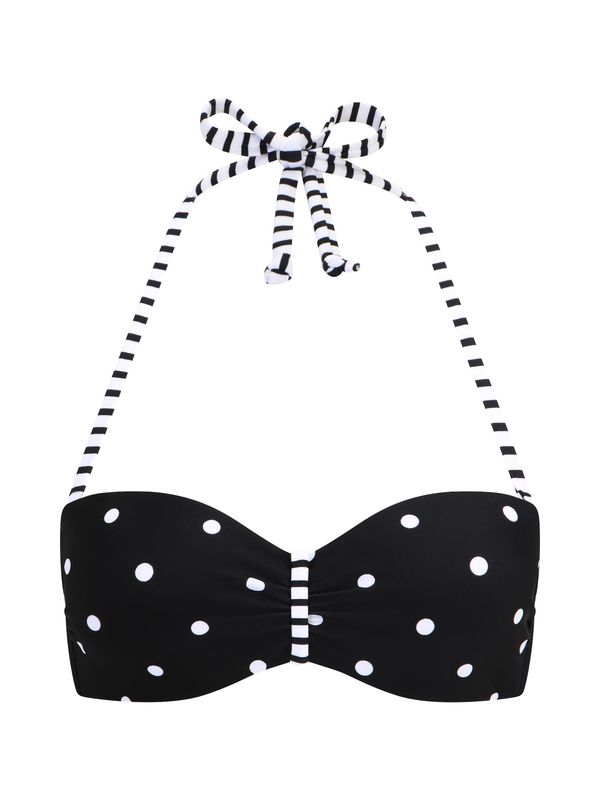 s.Oliver s.Oliver Bikini gornji dio 'Audrey'  crna / bijela
