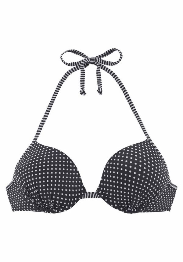 s.Oliver s.Oliver Bikini gornji dio 'Avni'  crna / bijela