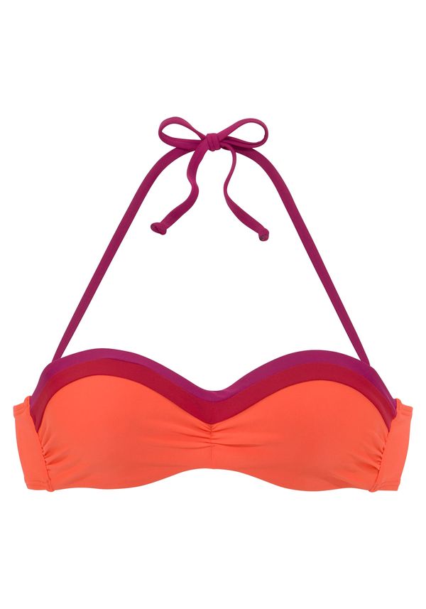 s.Oliver s.Oliver Bikini gornji dio 'Yella'  neonsko narančasta / crvena ljubičasta / tamno crvena
