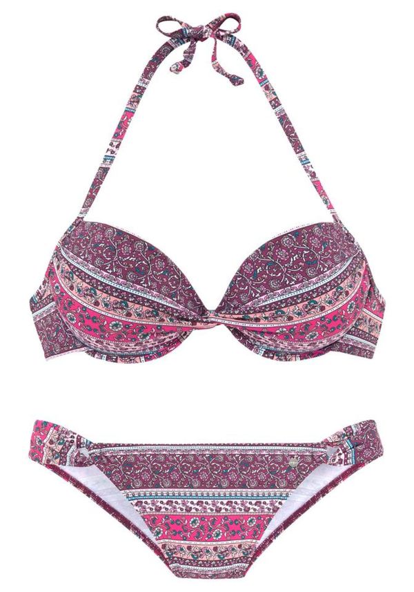 s.Oliver s.Oliver Bikini  petrol / ljubičasto crvena / neonsko roza / svijetloroza / bijela