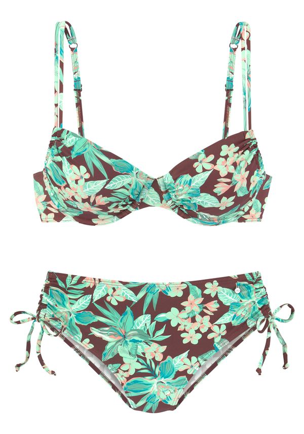 s.Oliver s.Oliver Bikini 'Shina'  smeđa / zelena / roza / bijela