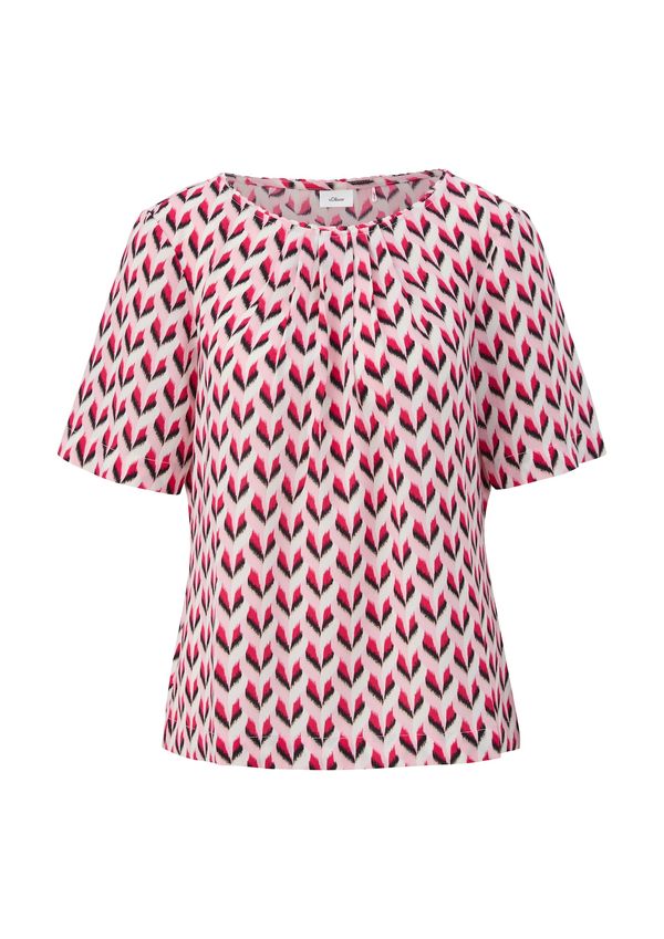 s.Oliver BLACK LABEL s.Oliver BLACK LABEL Bluza  roza / crna