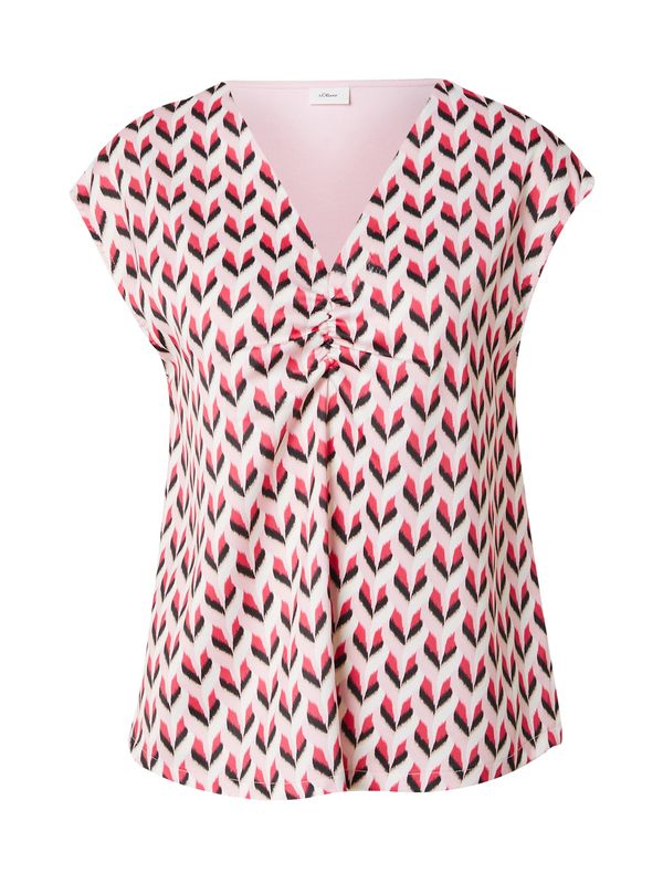 s.Oliver BLACK LABEL s.Oliver BLACK LABEL Bluza  roza / pastelno roza / tamno roza / crna