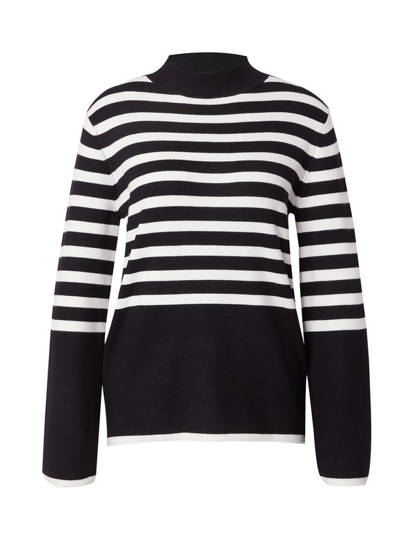 s.Oliver BLACK LABEL s.Oliver BLACK LABEL Pulover  crna / bijela