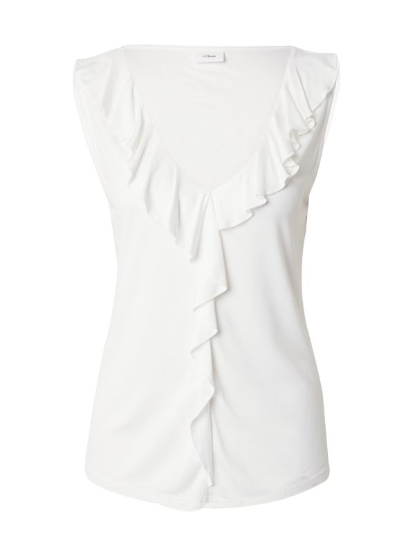 s.Oliver BLACK LABEL s.Oliver BLACK LABEL Top  ecru/prljavo bijela