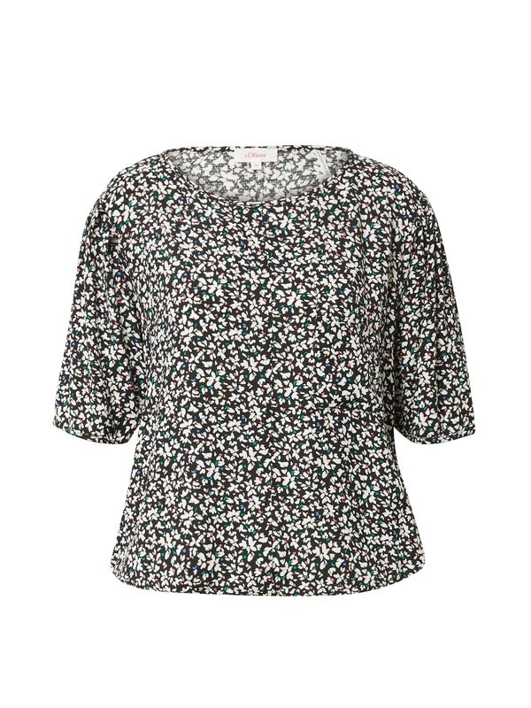 s.Oliver s.Oliver Bluza  plava / zelena / crna / bijela