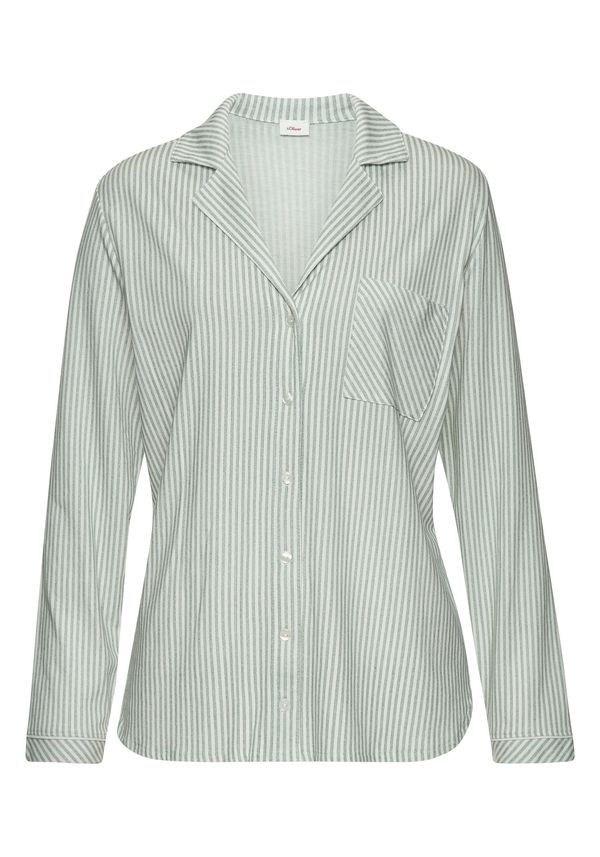 s.Oliver s.Oliver Bluza  zelena / bijela