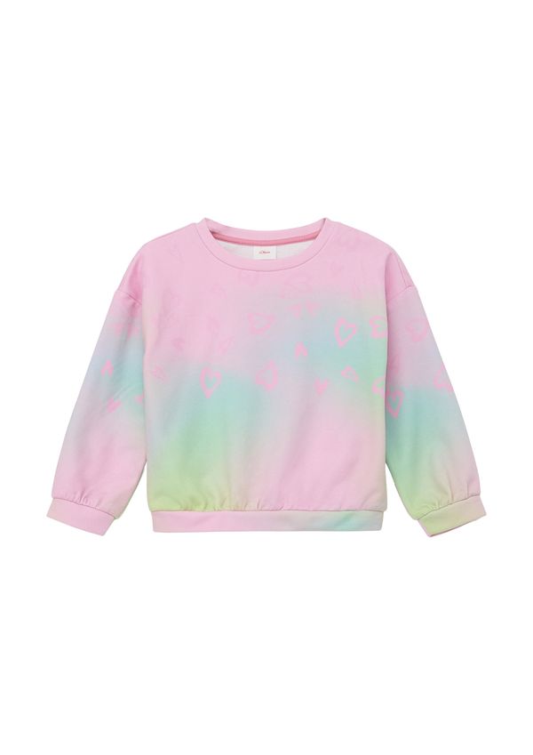s.Oliver s.Oliver Sweater majica  akvamarin / jabuka / roza