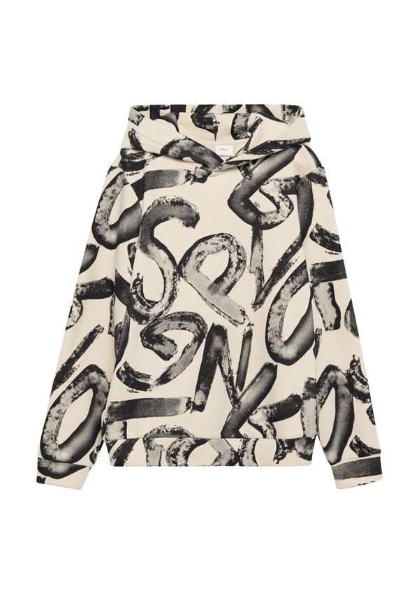 s.Oliver s.Oliver Sweater majica  bež / crna