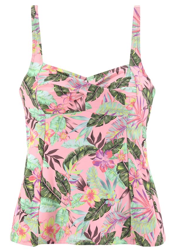 s.Oliver s.Oliver Tankini top  zelena / ljubičasta / rosé