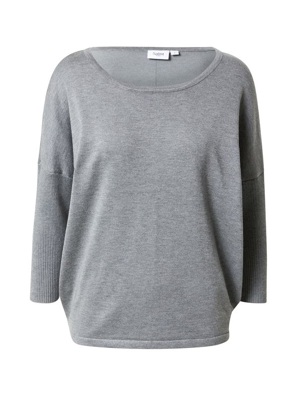 SAINT TROPEZ SAINT TROPEZ Pulover 'Mila'  siva
