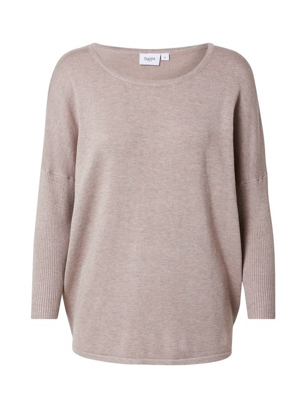 SAINT TROPEZ SAINT TROPEZ Pulover 'Mila'  taupe siva