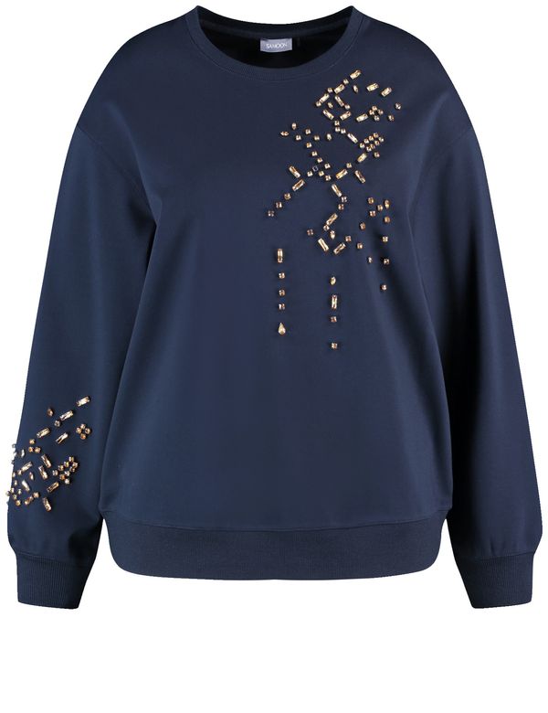 SAMOON SAMOON Sweater majica  morsko plava / zlatna