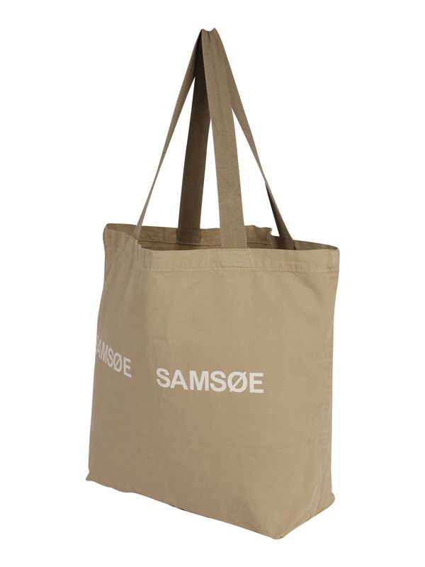 Samsøe Samsøe Samsøe Samsøe Shopper torba 'Frinka'  svijetlosmeđa / bijela