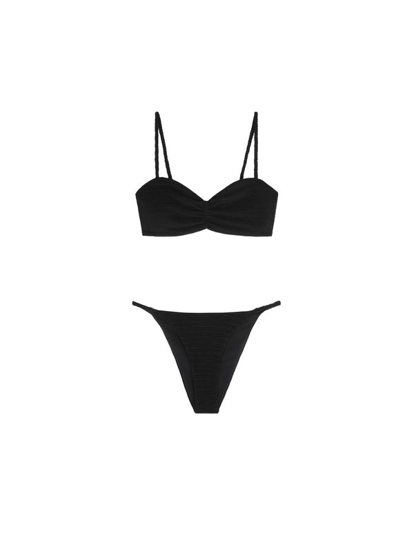 Scalpers Scalpers Bikini 'Lurex Braid'  crna