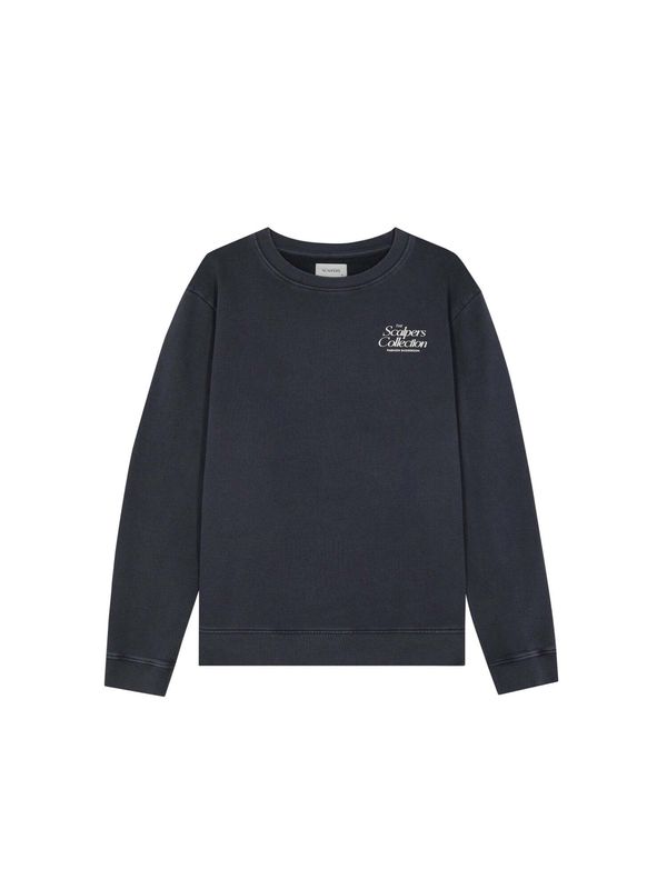 Scalpers Scalpers Sweater majica 'Collection'  mornarsko plava / bijela