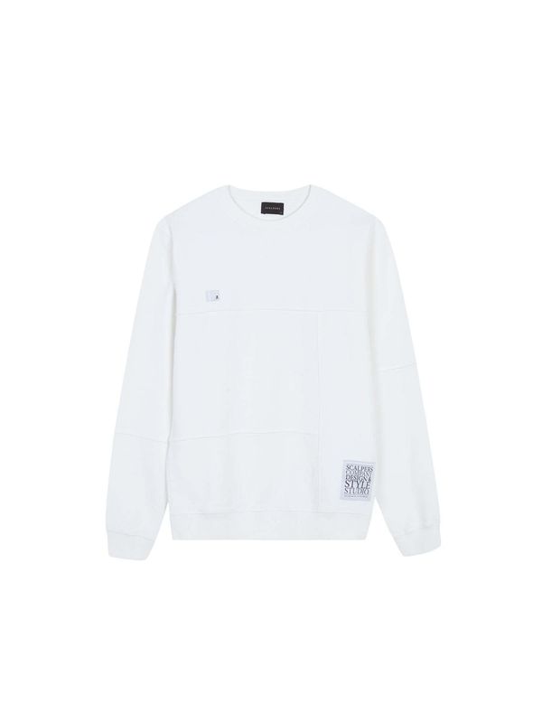 Scalpers Scalpers Sweater majica  crna / bijela