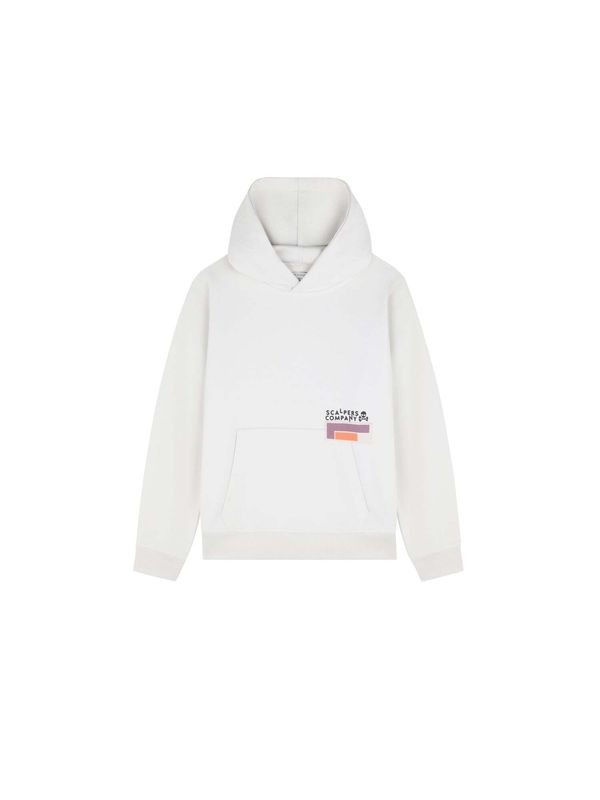 Scalpers Scalpers Sweater majica 'Tetris'  ljubičasta / narančasta / crna / prljavo bijela