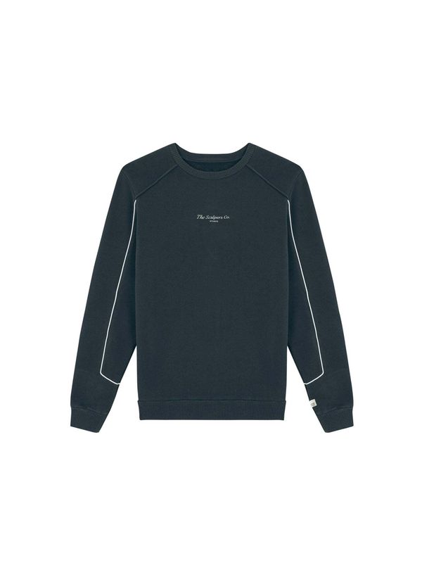 Scalpers Scalpers Sweater majica 'Welt'  zelena / bijela