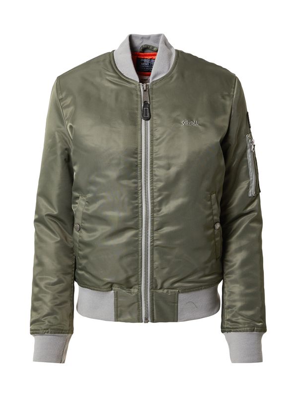 Schott NYC Schott NYC Prijelazna jakna 'Airforce'  siva / kaki