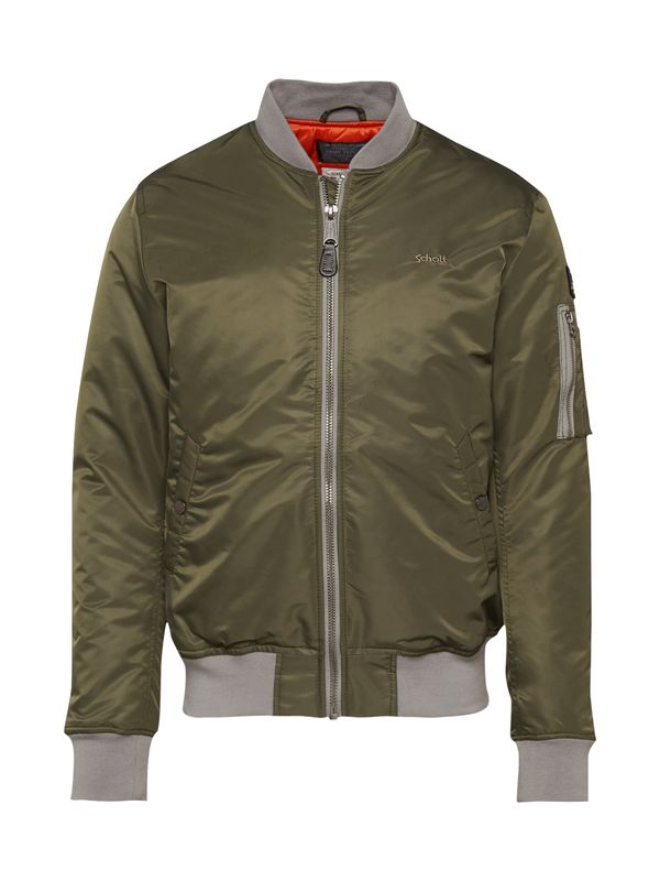Schott NYC Schott NYC Prijelazna jakna 'Airforce'  siva / maslinasta / crna