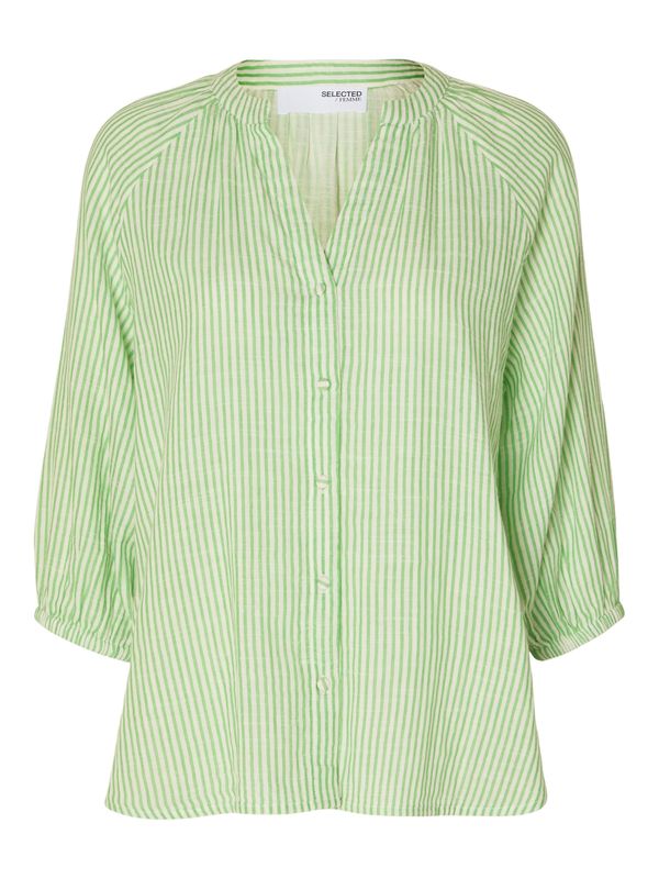 SELECTED FEMME SELECTED FEMME Bluza 'Alberta'  svijetlozelena / bijela