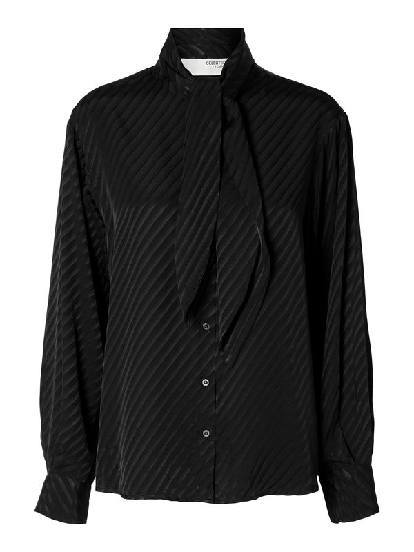 SELECTED FEMME SELECTED FEMME Bluza 'SLFCASSIA'  tamo siva / crna