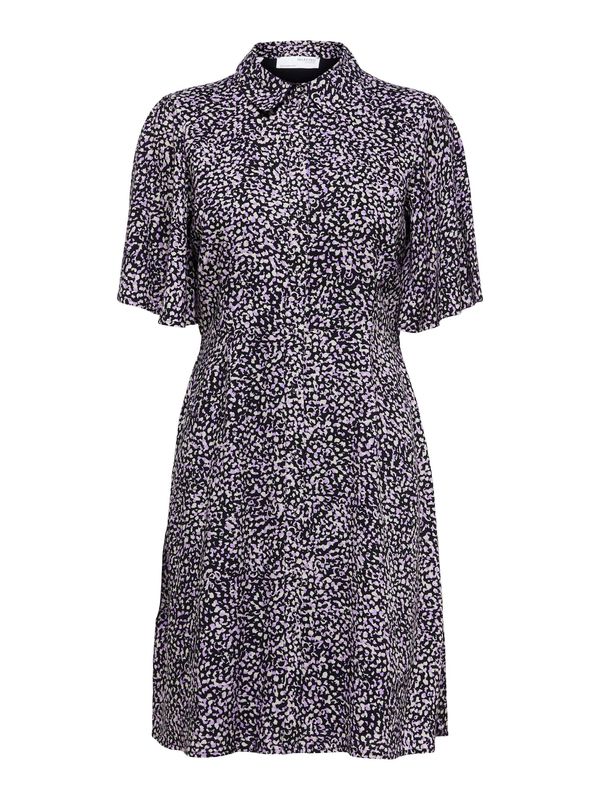 SELECTED FEMME SELECTED FEMME Košulja haljina 'Jalina'  svijetloljubičasta / crna / bijela
