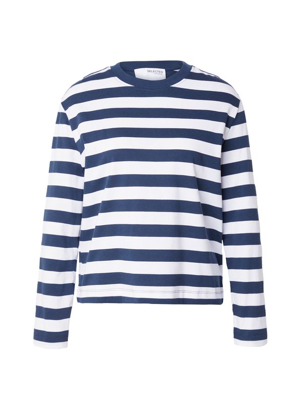 SELECTED FEMME SELECTED FEMME Majica 'ESSENTIAL'  tamno plava / bijela