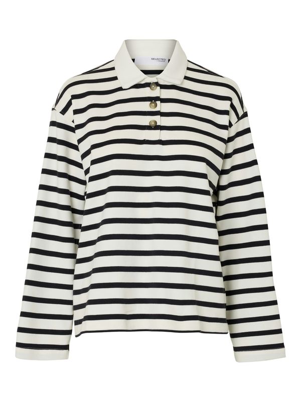 SELECTED FEMME SELECTED FEMME Majica 'SLFWADA'  crna / bijela