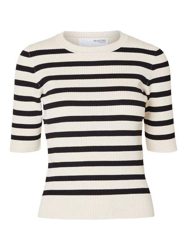 SELECTED FEMME SELECTED FEMME Pulover 'Mala'  boja pijeska / crna