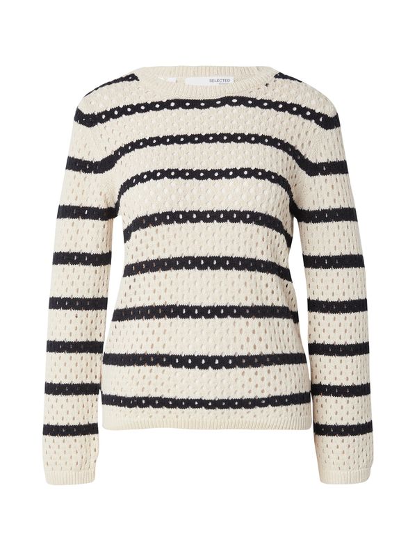 SELECTED FEMME SELECTED FEMME Pulover 'SLFKENYA'  cappuccino / crna