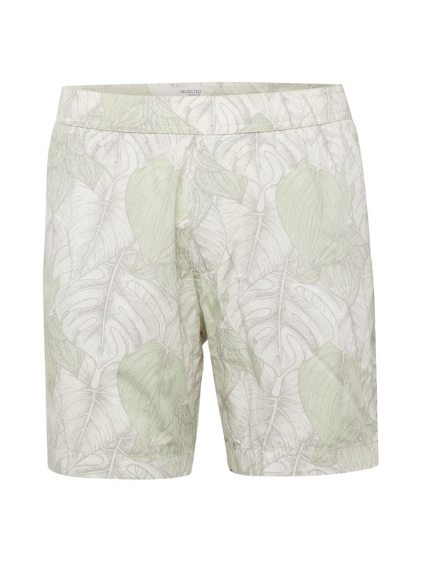 SELECTED HOMME SELECTED HOMME Hlače 'AIR'  siva / svijetlosiva / jabuka